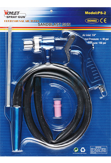 PS2 Sandblaster Feed Blast Gun Air Siphon Sand Blasting Abrasive Gun